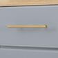 HOMLUX 59" Kitchen Island with 2 Pull Out Cabinet Organizers in Grey, , large
