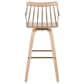 Lumisource Preston Swivel Barstool in Whitewashed and Antique Copper, , large