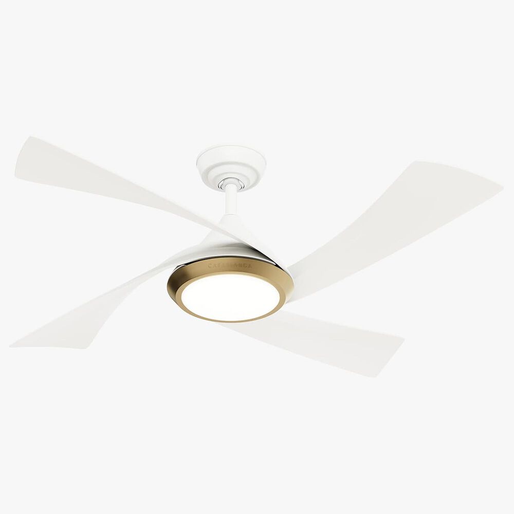Hunter Vespucci 52&quot; Outdoor Ceiling Fan in Fresh White, , large
