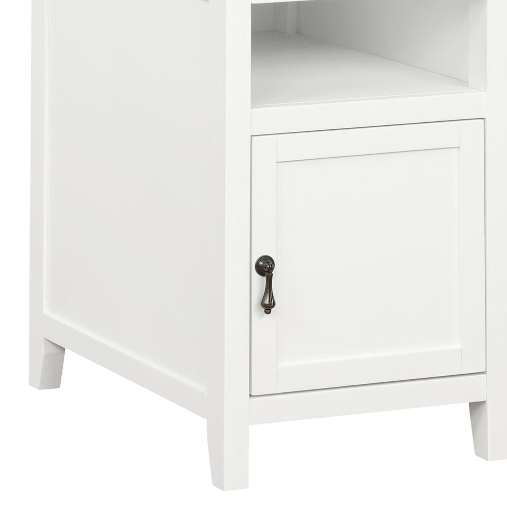 Linden Boulevard Butra Accent Table in White, , large