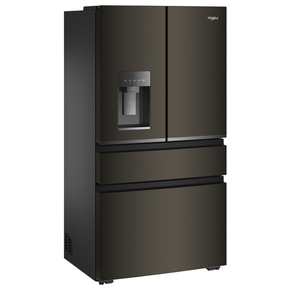 Whirlpool 22 Cu. Ft. 4-Door Depth French Door Refrigerator with Dual Ice Makers in Black Stainless Steel, , large