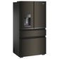 Whirlpool 22 Cu. Ft. 4-Door Depth French Door Refrigerator with Dual Ice Makers in Black Stainless Steel, , large