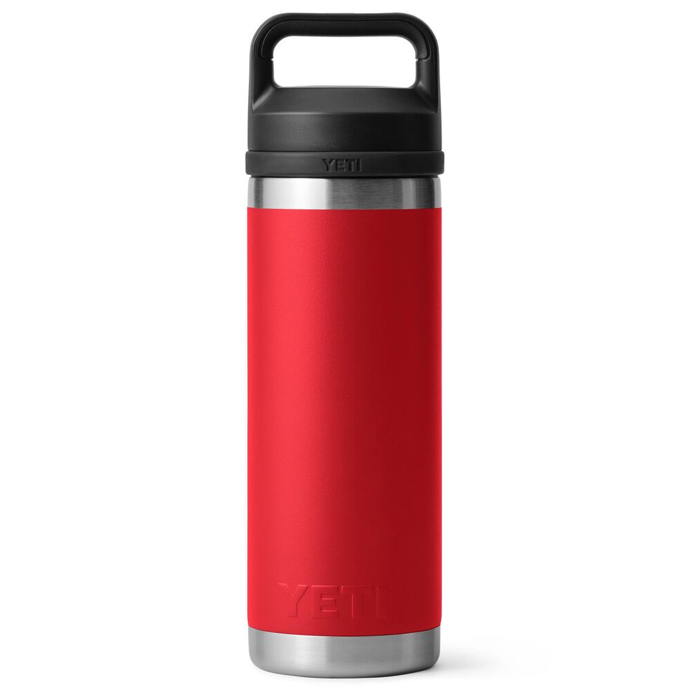 YETI Rambler 18 Oz Water Bottle with Chug Cap in Rescue Red, , large