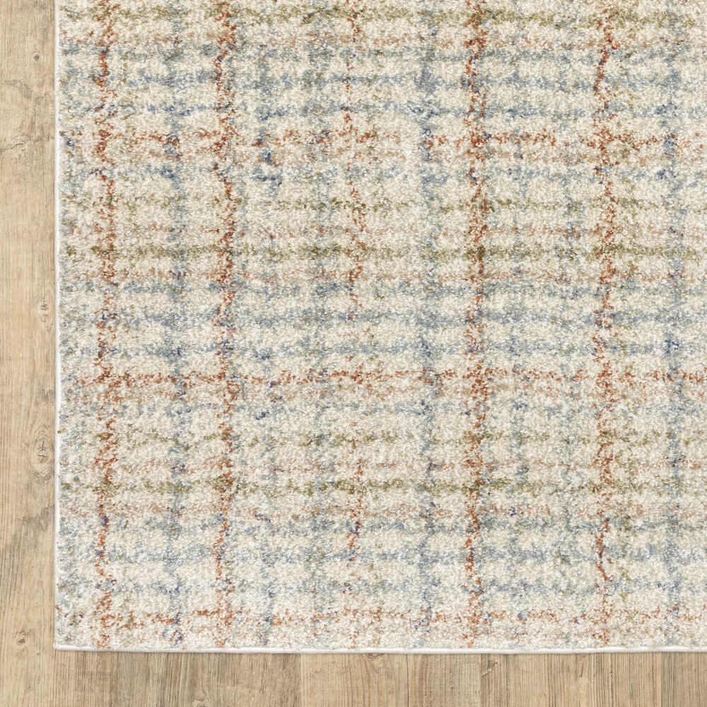 ROW by Oriental Weavers Gemma Plaid Blue and Rust 7'10" x 10' Area Rug, , large
