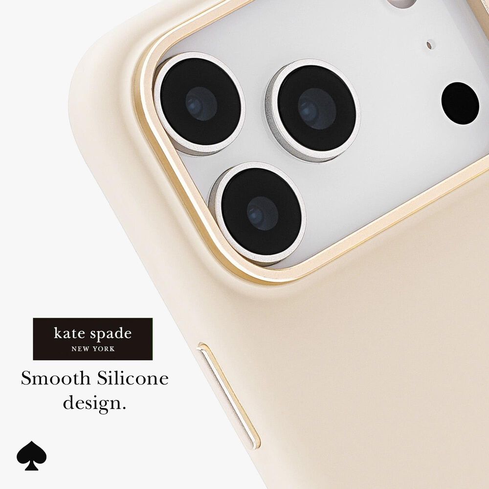 Kate Spade Silicone MagSafe Case for Apple iPhone 17 Pro in Icon Perfect Beige, , large