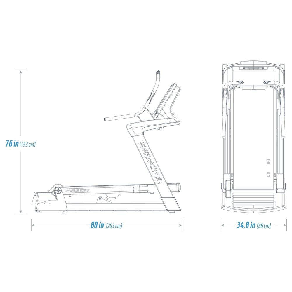 FreeMotion I10.9B Incline Trainer in Black, , large
