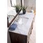 James Martin Vanities Addison 48" Single Vanity in Mid Century Acacia with 3 cm Carrara White Marble Top, , large