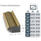 Deco TV Frames Slim 43" Frame Bezel for Samsung the Frame TV in Industrial Brass, , large