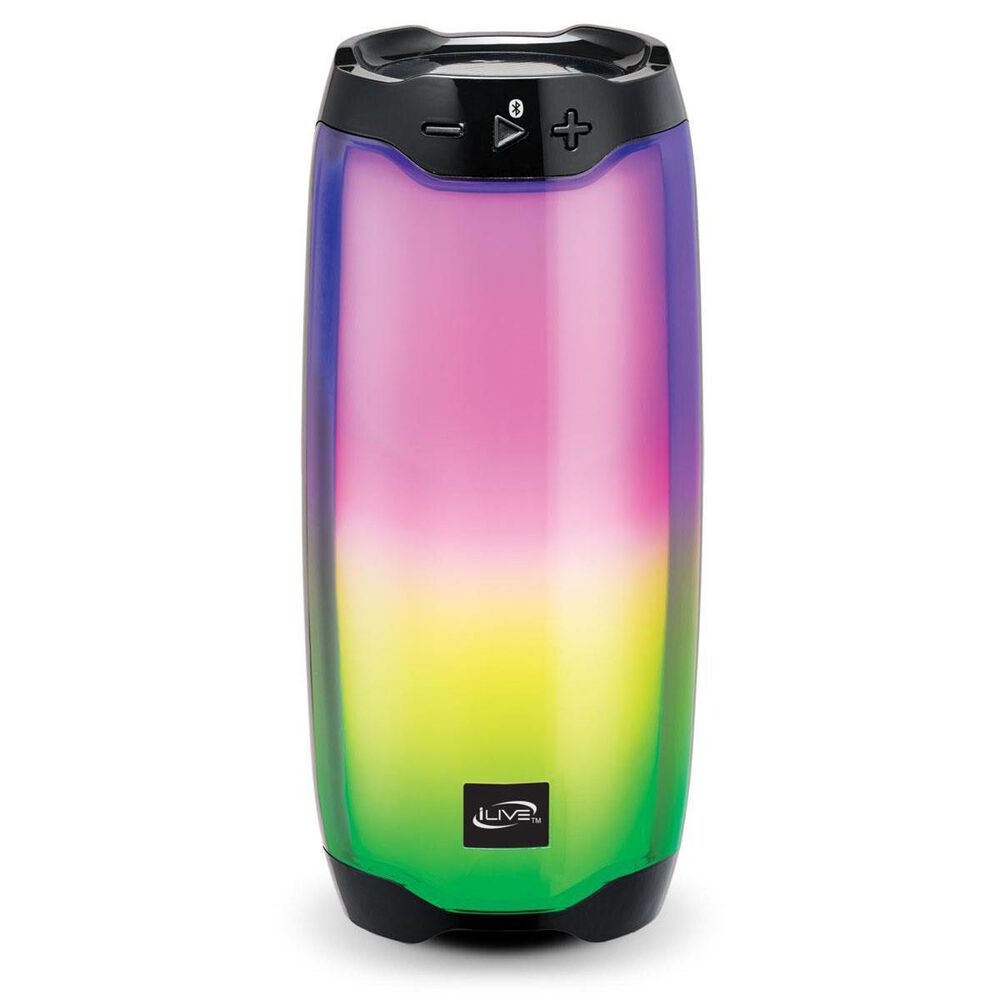 iLive Bluetooth LED Light Effects Party Speaker in Black, , large