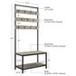 Linden Boulevard Hayes Hall Tree in Dark Brown and Grey, , large