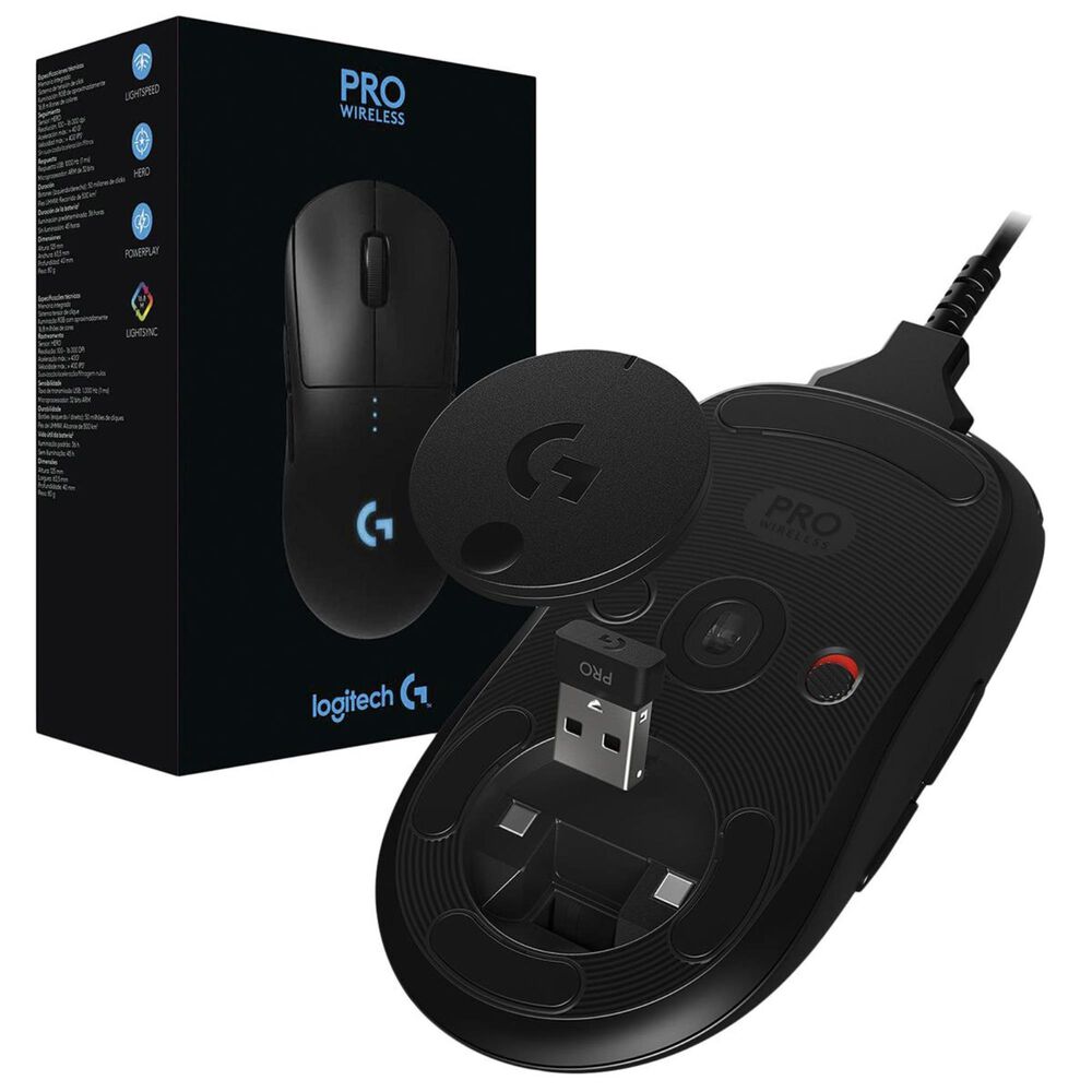 logitech pro wireless gaming mouse in black nebraska furniture mart