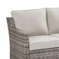 Sunwell Garden 30"H 3-Seater Outdoor Sofa with Beige Cushions in Gray, , large