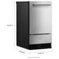KitchenAid 18" Automatic Ice Maker with Drain Pump in PrintShield Stainless, , large