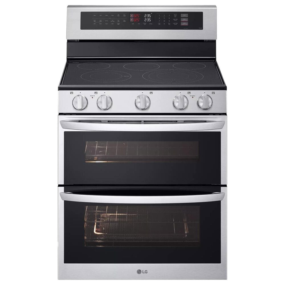 LG 7.3 cu. ft. Smart Electric Double Oven Freestanding Range with ProBake Convection and Air Fry in Stainless Steel, , large
