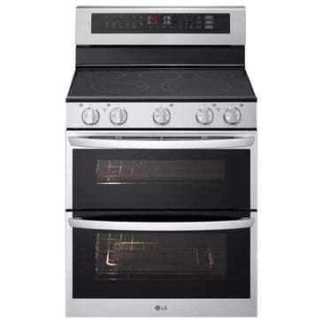 LG 7.3 cu. ft. Smart Electric Double Oven Freestanding Range with ProBake Convection and Air Fry in Stainless Steel, , large