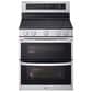 LG 7.3 cu. ft. Smart Electric Double Oven Freestanding Range with ProBake Convection and Air Fry in Stainless Steel, , large