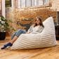 Jaxx Saxx 5.5" Bean Bag Floor Pillow and Lounger in Ivory, , large