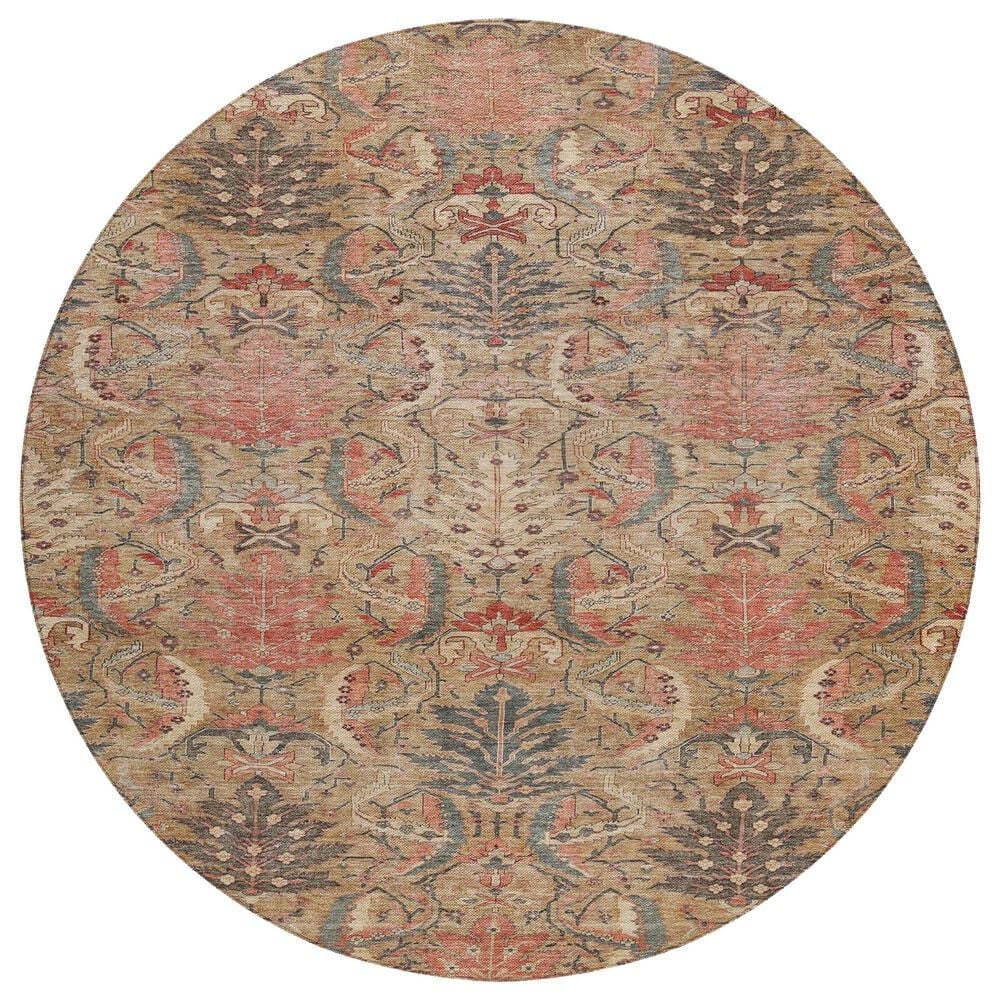 Dalyn Rug Company Solace SL7 8" Round Tan Area Rug, , large