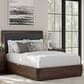 Millenium Dilenno Queen Panel Bed in Dark Brown with USB Ports, , large
