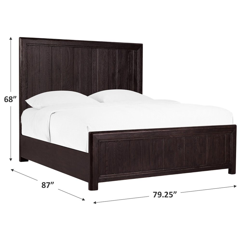 Hooker Furniture Driftwood King Panel Bed in Burnt Timber, , large