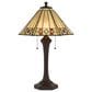 Cal Lighting 26" Tiffany Table Lamp in Matt Black, , large