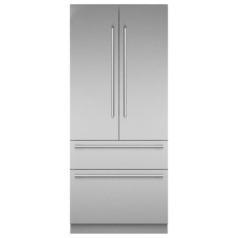 Thermador 18.9 Cu. Ft. 36"" Built-in French Door Bottom Freezer Refrigerator with Masterpiece Handle in Stainless Steel, , large