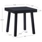 Linon Home Decor Holland Aluminum Side Table in Black, , large