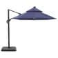 Furniture of America Zora 10" LED Bulb Double Top Octagon Patio Umbrella with Base in Blue, , large