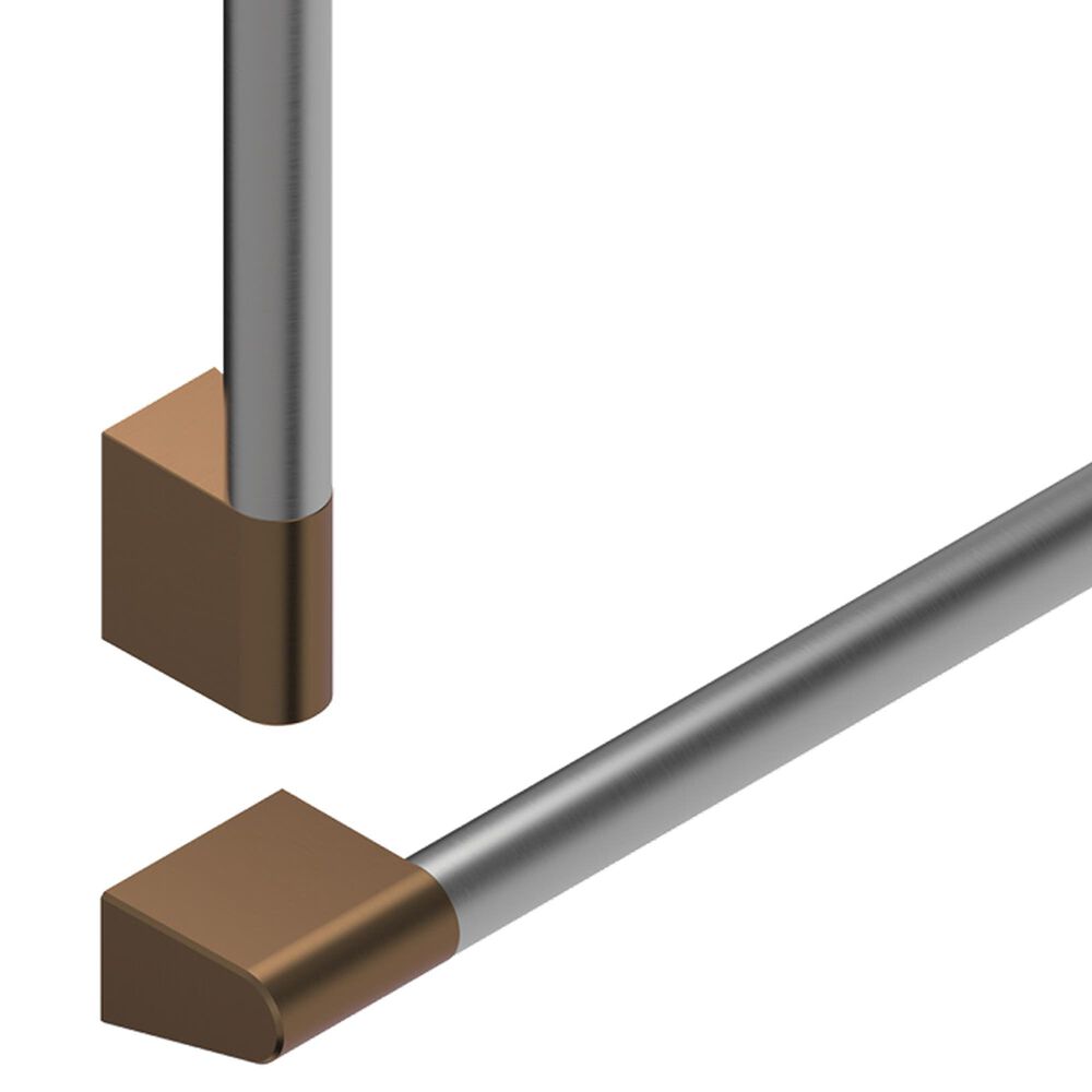 Fisher &amp; Paykel 36&quot; Professional Round Flush Handle Kit for Integrated Refrigerator Freezer in Stainless Steel and Dark Copper, , large