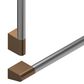 Fisher & Paykel 36" Professional Round Flush Handle Kit for Integrated Refrigerator Freezer in Stainless Steel and Dark Copper, , large