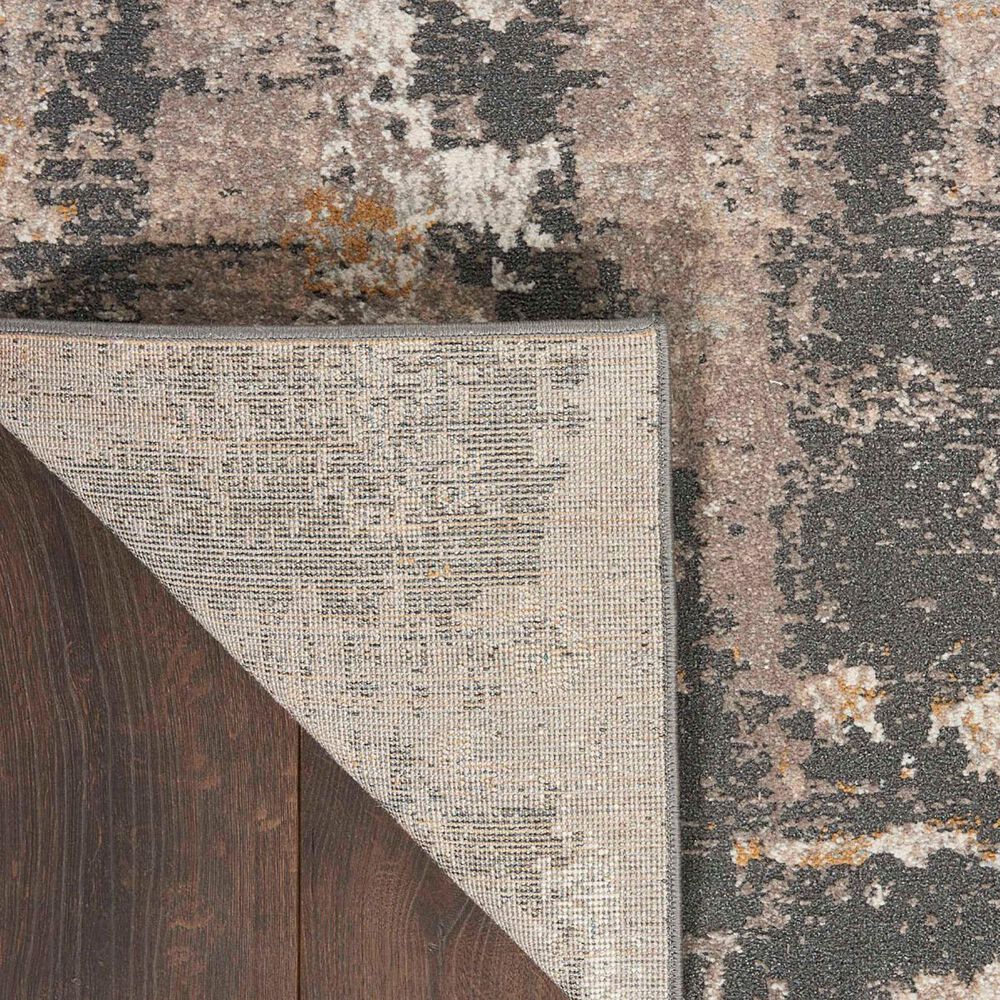 Nourison Tangra 2&#39;2&quot; x 7&#39;6&quot; Cream and Grey Runner, , large