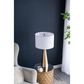 A&B Home Cone Table Lamp with Collapsible Shade in Gold, , large