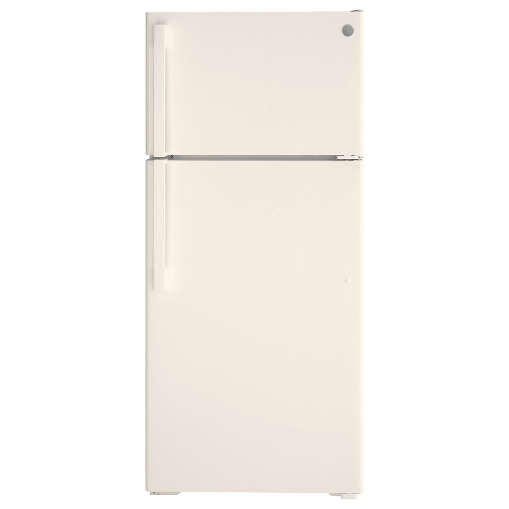 GE Appliances 16.6 Cu. Ft. Energy Star Top Freezer Refrigerator in Bisque, , large