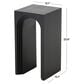 Maple and Jade Cutout Arch End Table in Black, , large