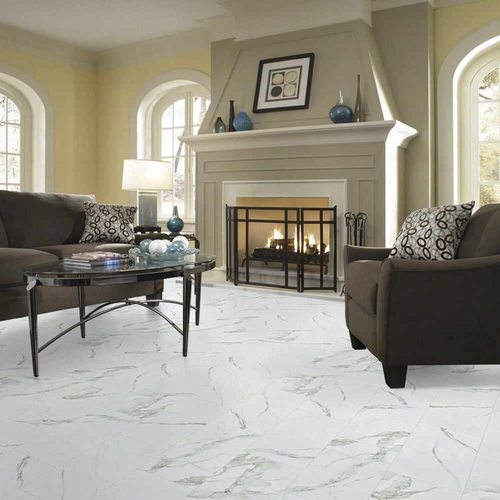Shaw Vision Statuario 12&quot; x 24&quot; Polished Ceramic Tile, , large