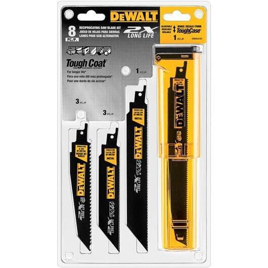 DeWALT 8 pc Reciprocating Blade Set NFM
