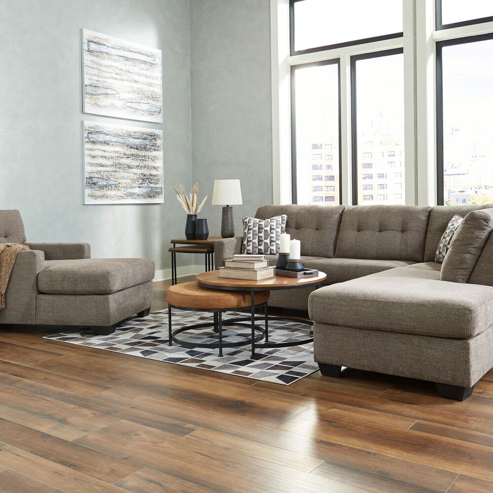 Ashley Mahoney 2-Piece Right Facing Sectional with Chaise in Chocolate, , large