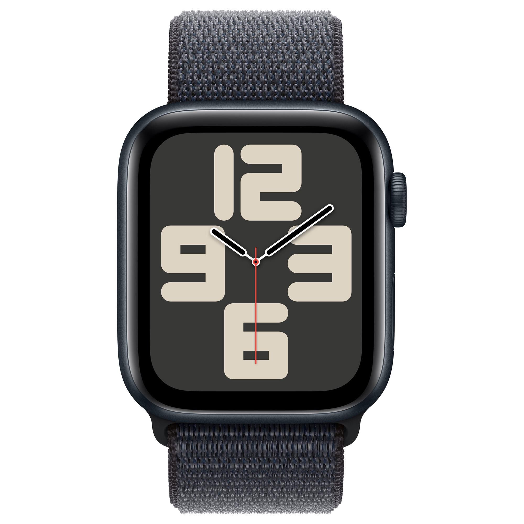 Apple Watch SE GPS Cellular 44mm Midnight Aluminum Case with Ink Sport Loop Shop NFM