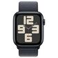 Apple Watch SE GPS + Cellular 44mm Midnight Aluminum Case with Ink Sport Loop, , large