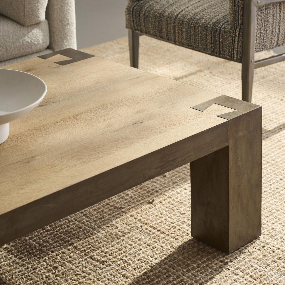 Fairfield Chair Wyatt Rectangular Cocktail Table in Natural, , large