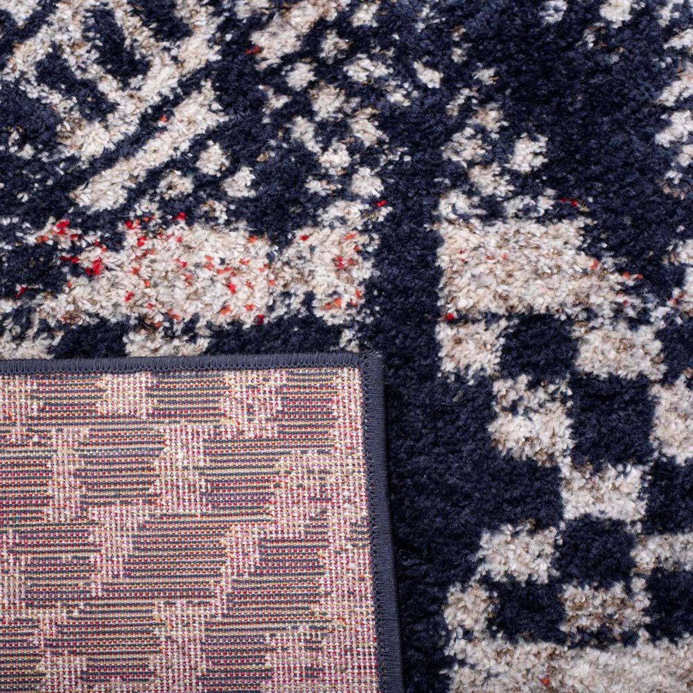 Safavieh Adirondack ADR202N 5&#39;1&quot; x 7&#39;6&quot; Vintage Navy and Light Grey Area Rug, , large