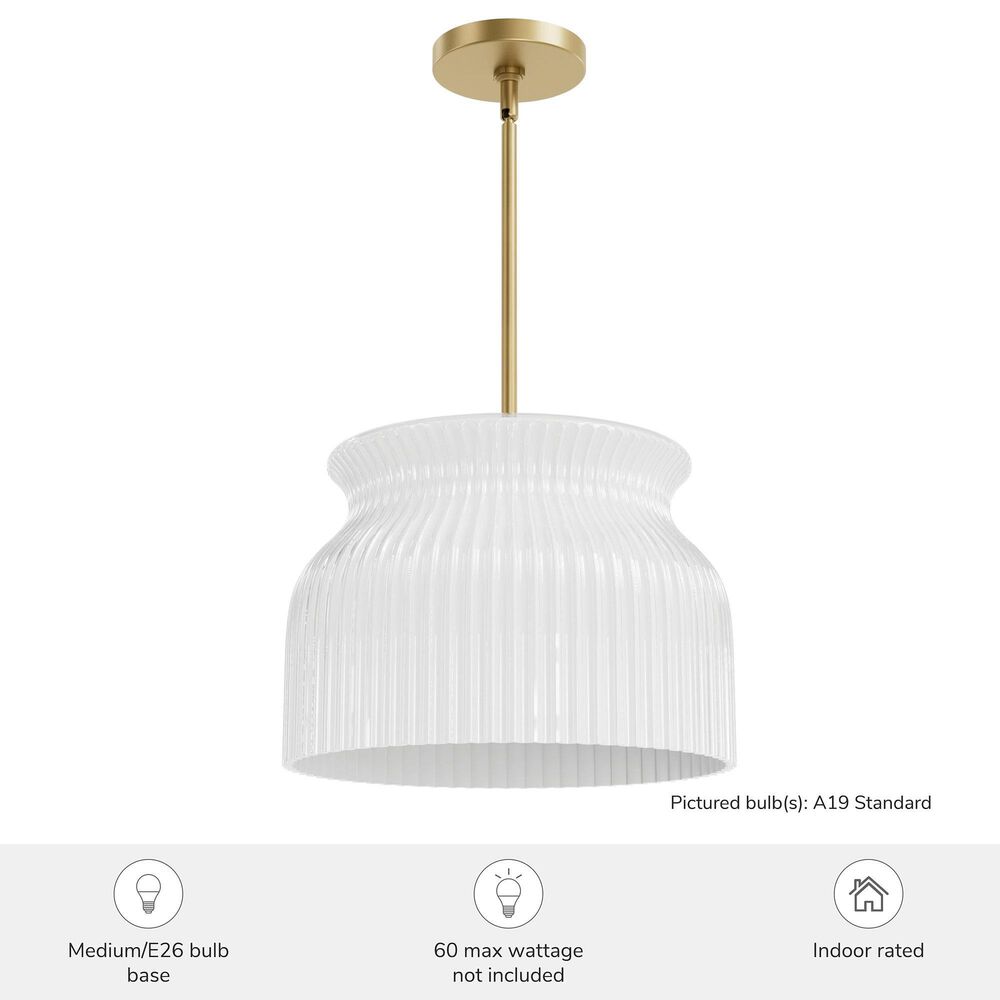 Hunter Harlowe Jasmine Roth 1-Light Pendant in Luxe Gold, , large
