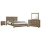 Crown Mark Valor 4-Piece Queen Bedroom Set in Light Brown, , large