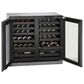 U-Line 36" French Door Wine Cooler with  Double Doors and Integrated Frame - Panels Sold Separately, , large