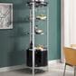 Mayberry Hill Lalia Wine Cabinet in Black and Chrome, , large