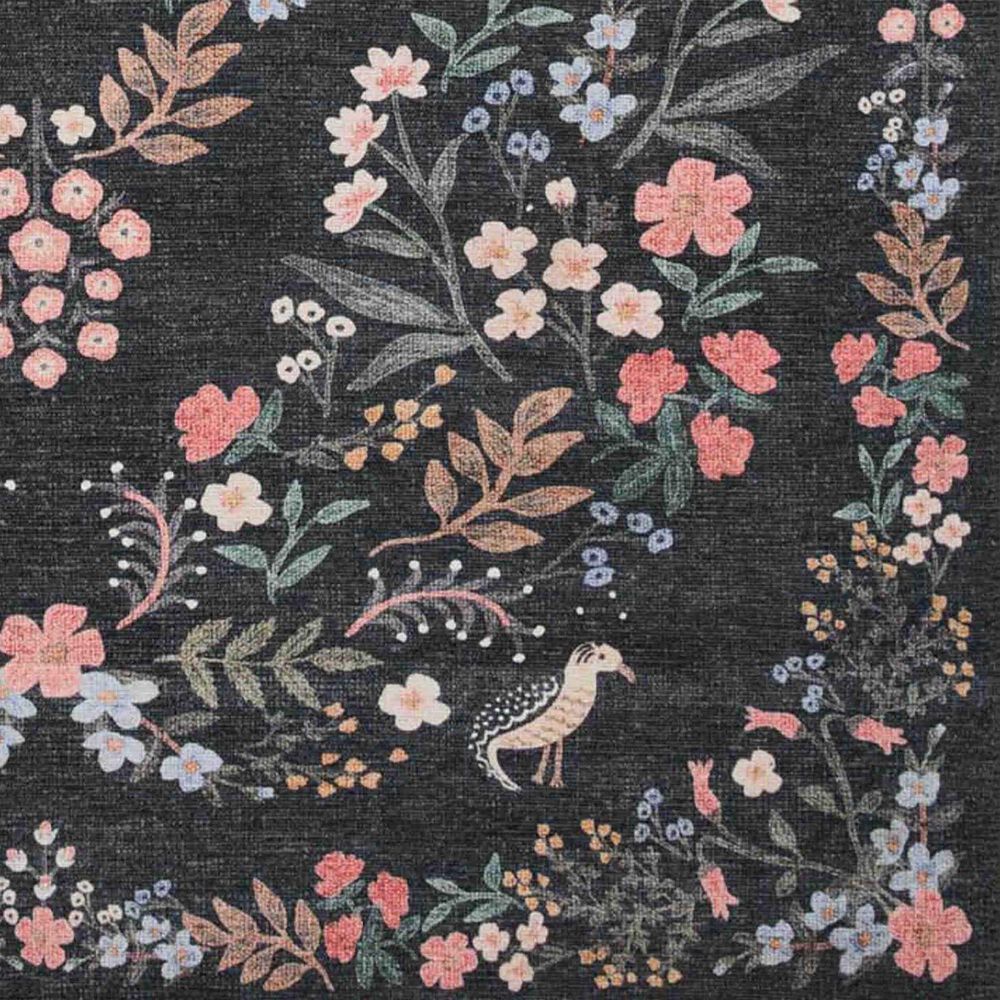 Rifle Paper Co Maison 2&#39;6&quot; x 9&#39;6&quot; Tuileries Black Runner, , large