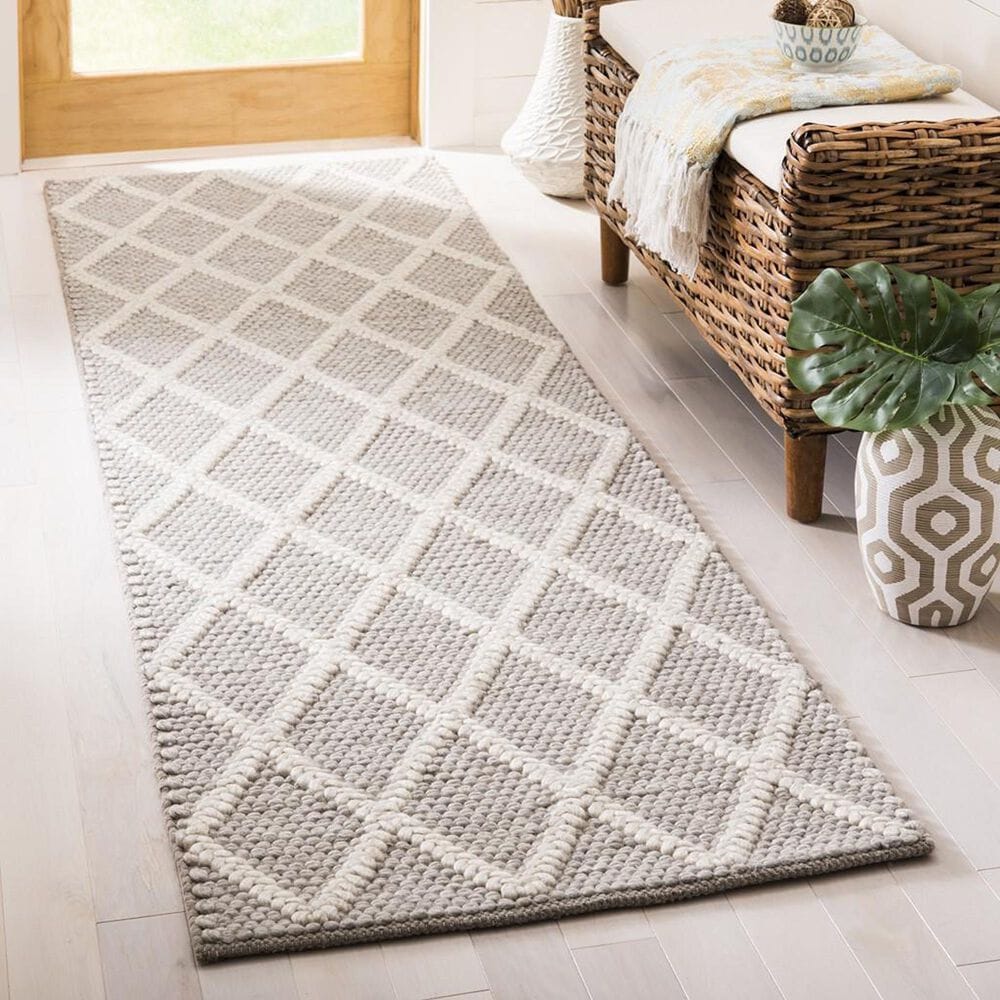 Safavieh Natura NAT310C 2&#39;3&quot; x 14&#39; Grey Runner, , large