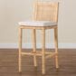 Baxton Studio Sofia Bar Stool in Natural, , large