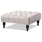Baxton Studio Keswick Cocktail Ottoman in Grey, , large