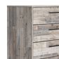 Ashley Neilsville 5-Drawer Chest in Whitewash and Dark Brown, , large